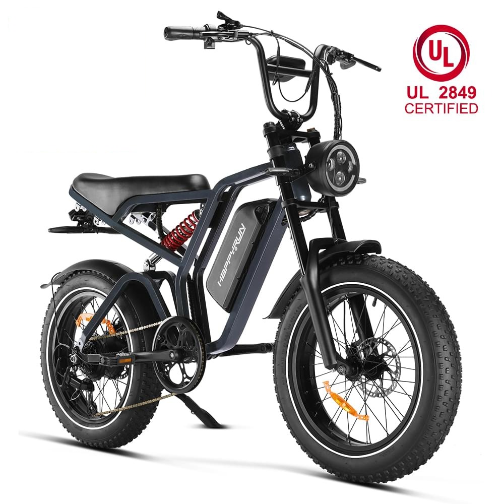 Tank G60 Pro UL 2849 Certified Moped Style Offroad Electric Bike Fat Tire